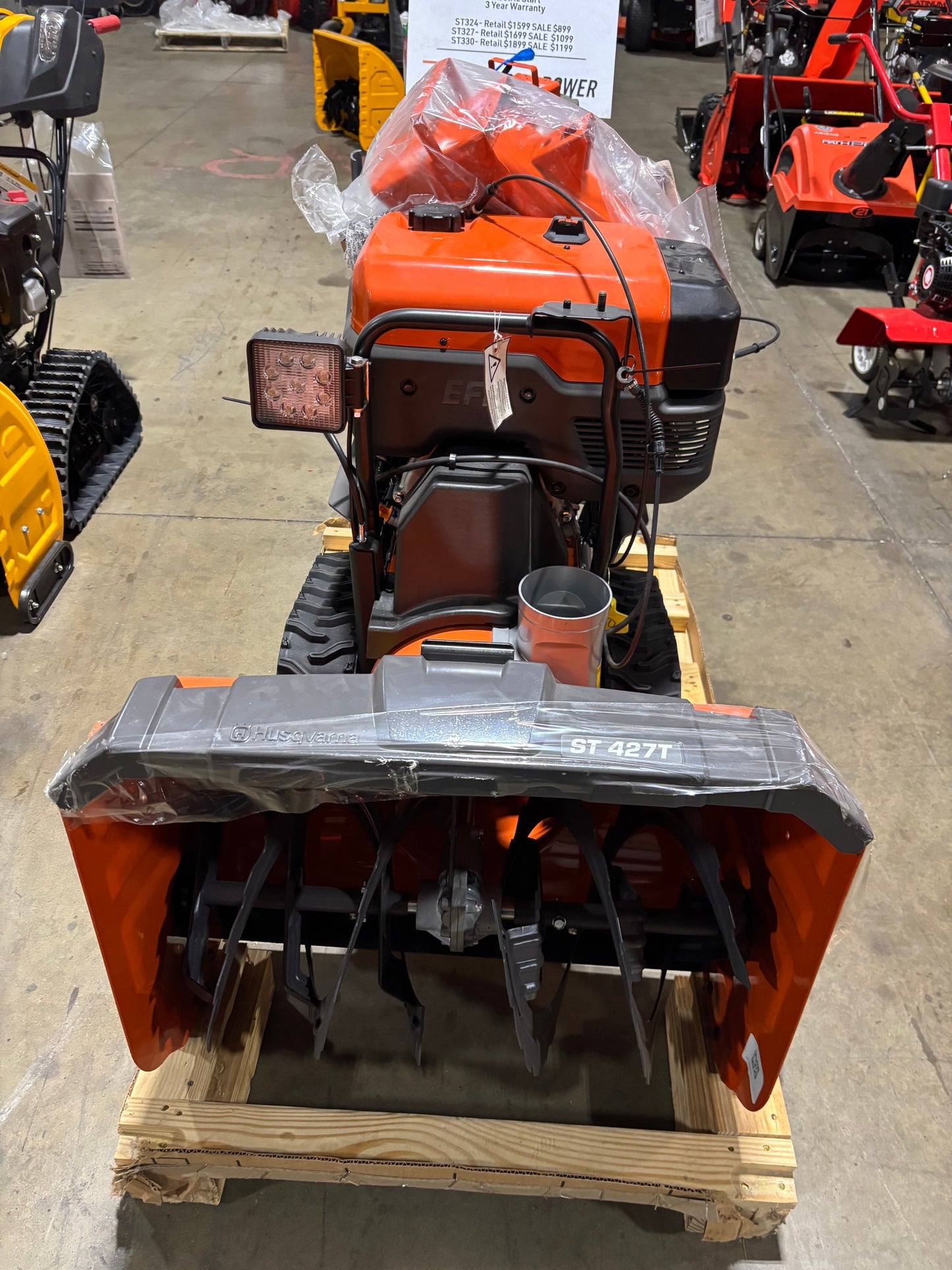 Husqvarna ST427T (27") 369cc Two-Stage Hydro Track Driven Snow Blower w/ EFI Engine (Scratch & Dent/Full Warranty)